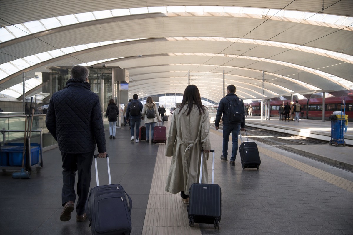The concourse of Roma Termini, the city's central transport hub