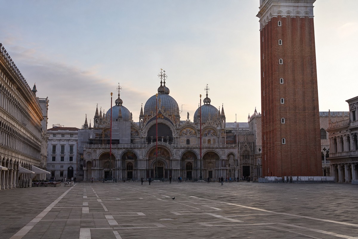 St Mark's Square and basilica in Venice
